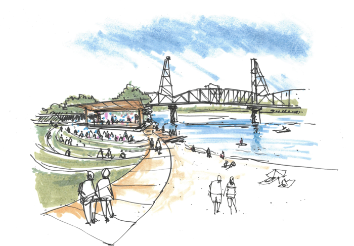 Portland Preps for New, “Toes-in-the-Water” Riverfront Park